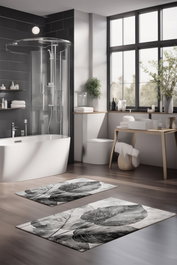 Mijölnir Juego de alfombrillas de baño CT-5408 de 2 piezas